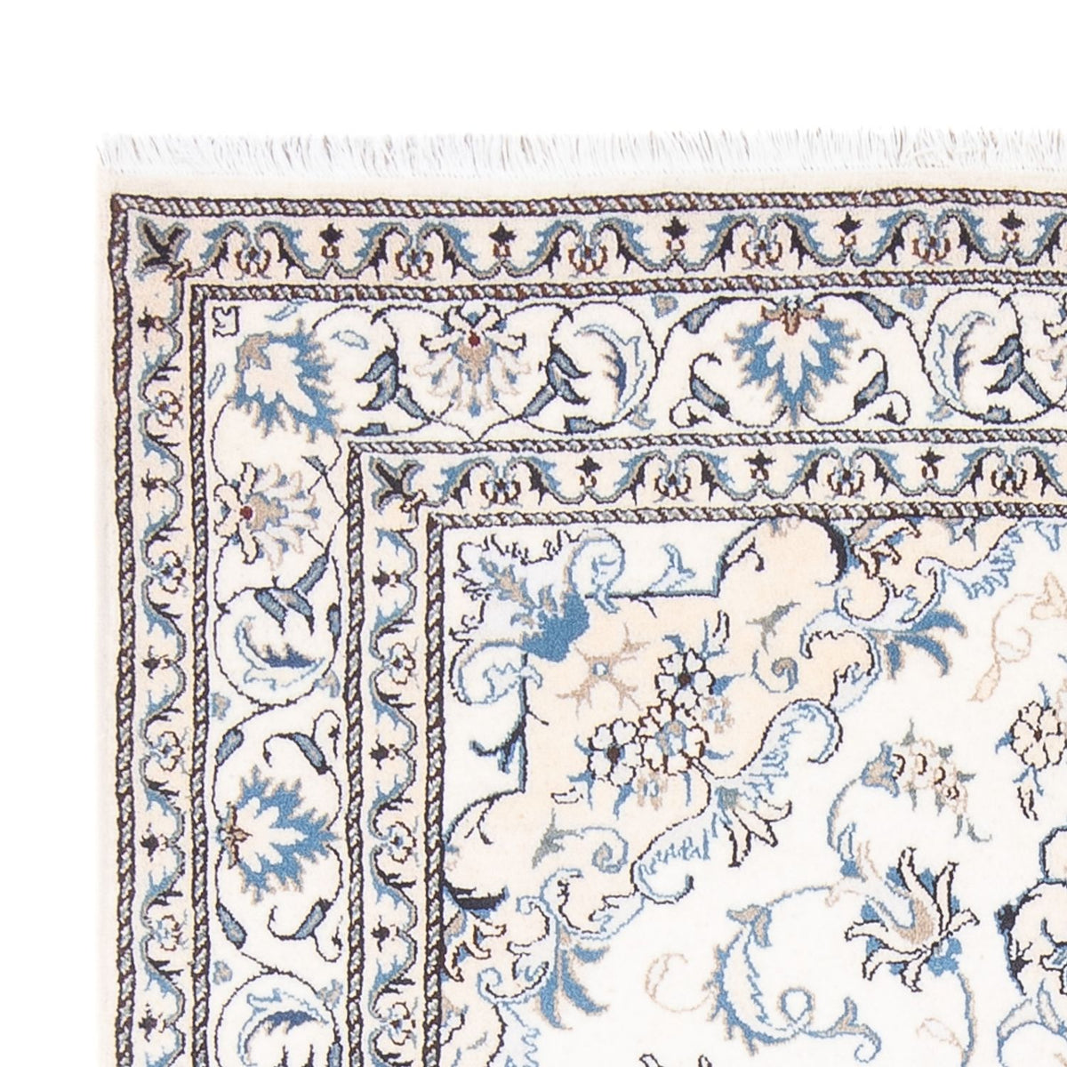 Dywan perski - Nain - Królewski - 207 x 150 cm - kremowy