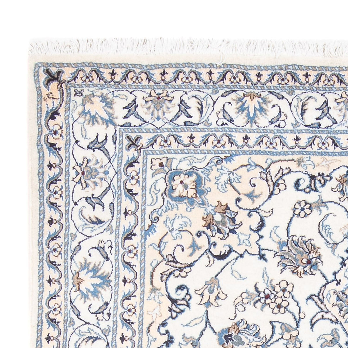 Dywan perski - Nain - Królewski - 207 x 150 cm - kremowy