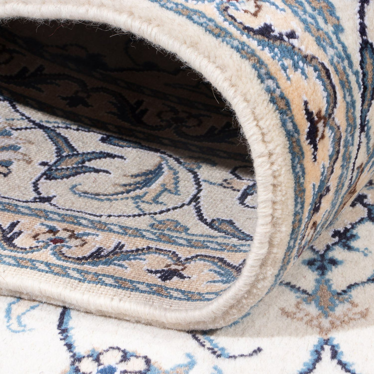 Dywan perski - Nain - Królewski - 207 x 150 cm - kremowy