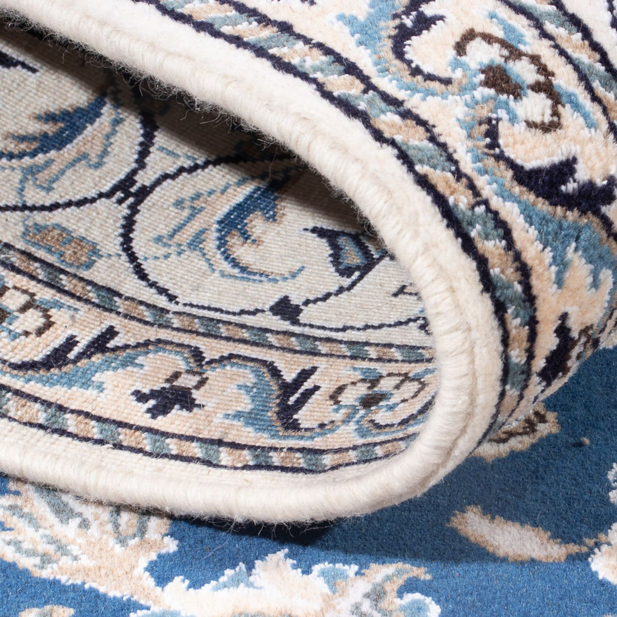 Dywan perski - Nain - Królewski - 193 x 148 cm - niebieski