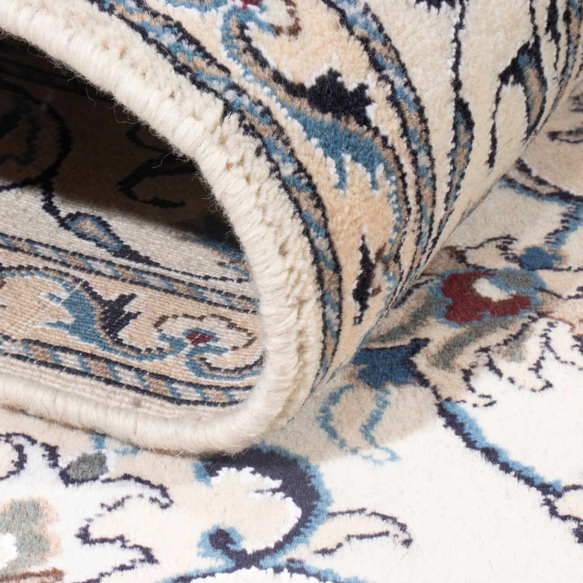 Dywan perski - Nain - Królewski - 213 x 150 cm - kremowy