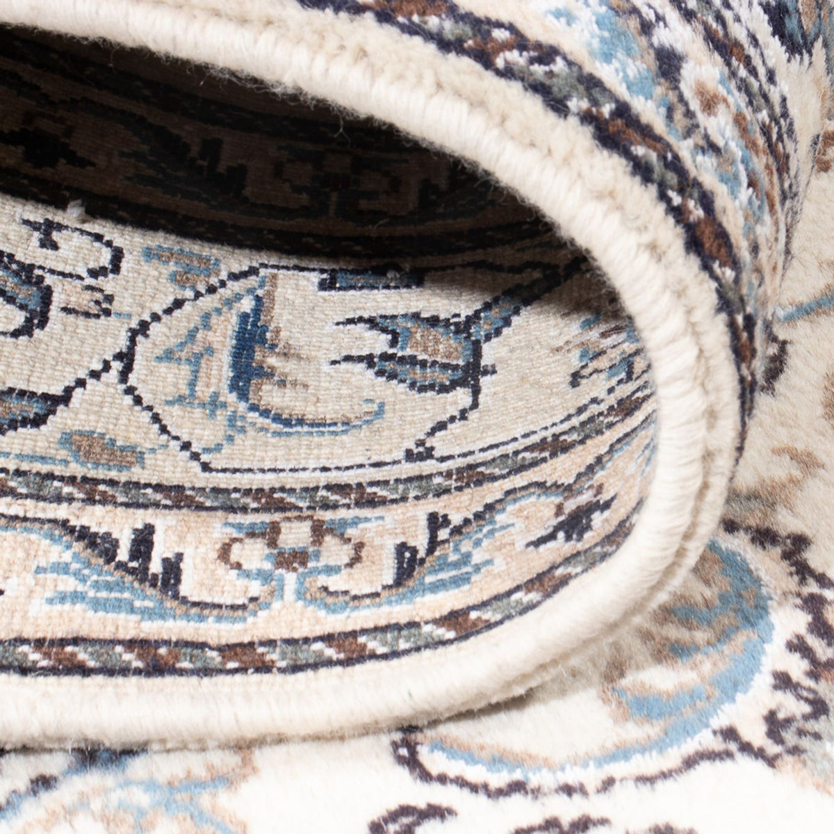 Dywan perski - Nain - Królewski - 196 x 150 cm - kremowy