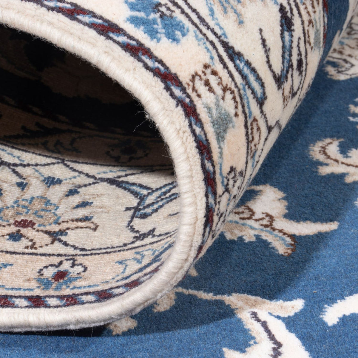 Dywan perski - Nain - Królewski - 199 x 149 cm - niebieski