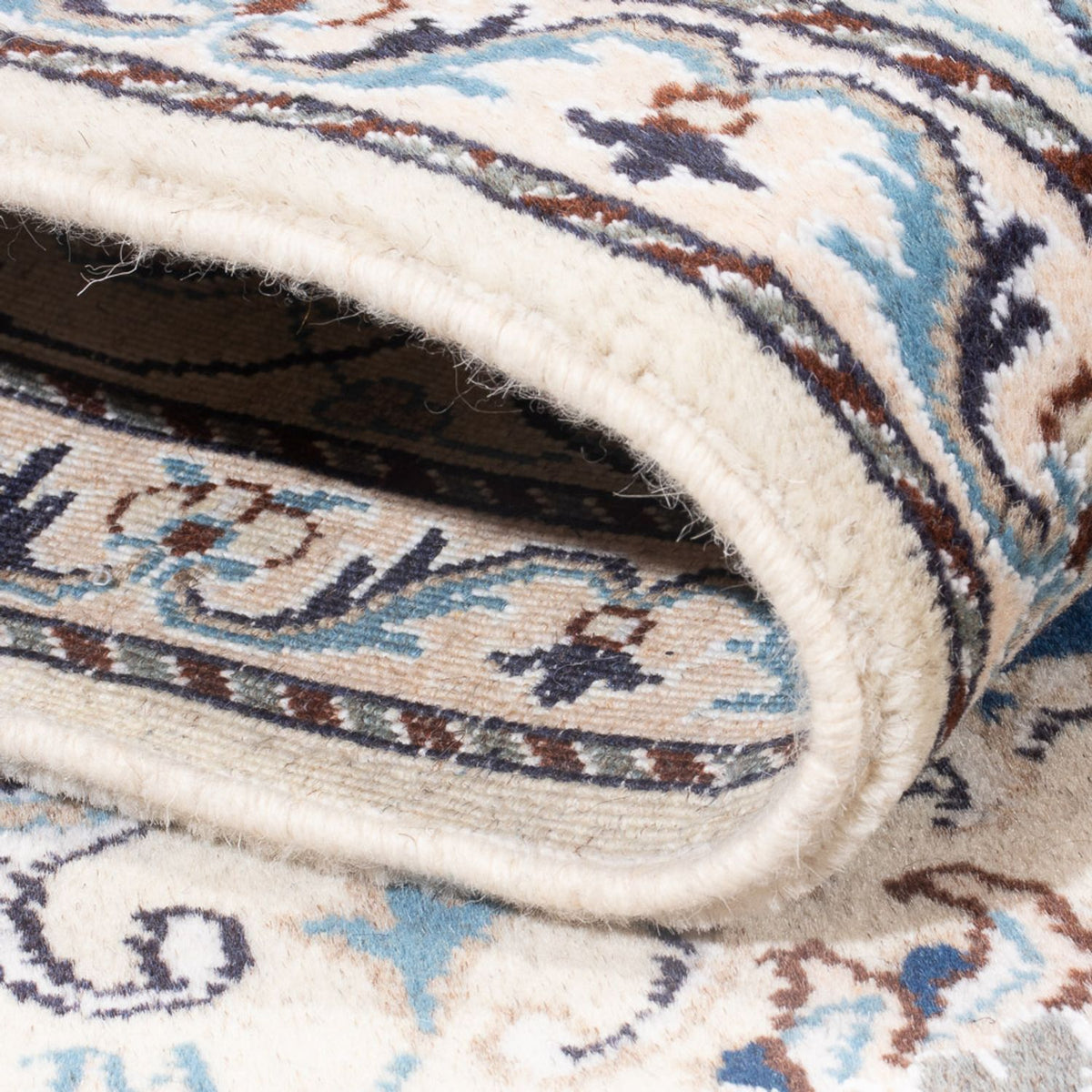 Dywan perski - Nain - Królewski - 207 x 151 cm - niebieski