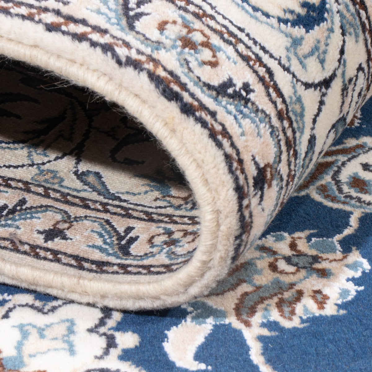 Dywan perski - Nain - Królewski - 203 x 145 cm - niebieski