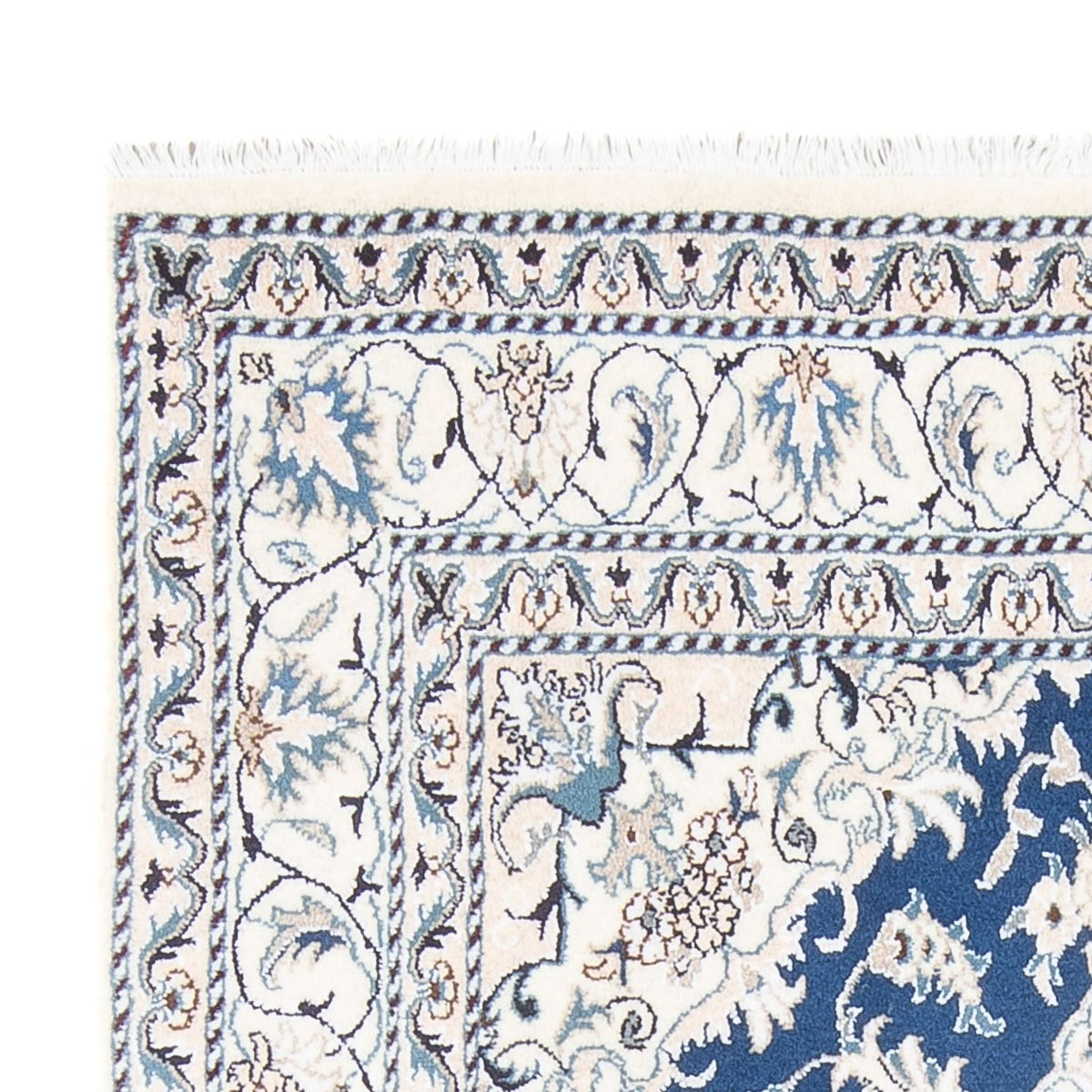 Dywan perski - Nain - Królewski - 200 x 142 cm - niebieski