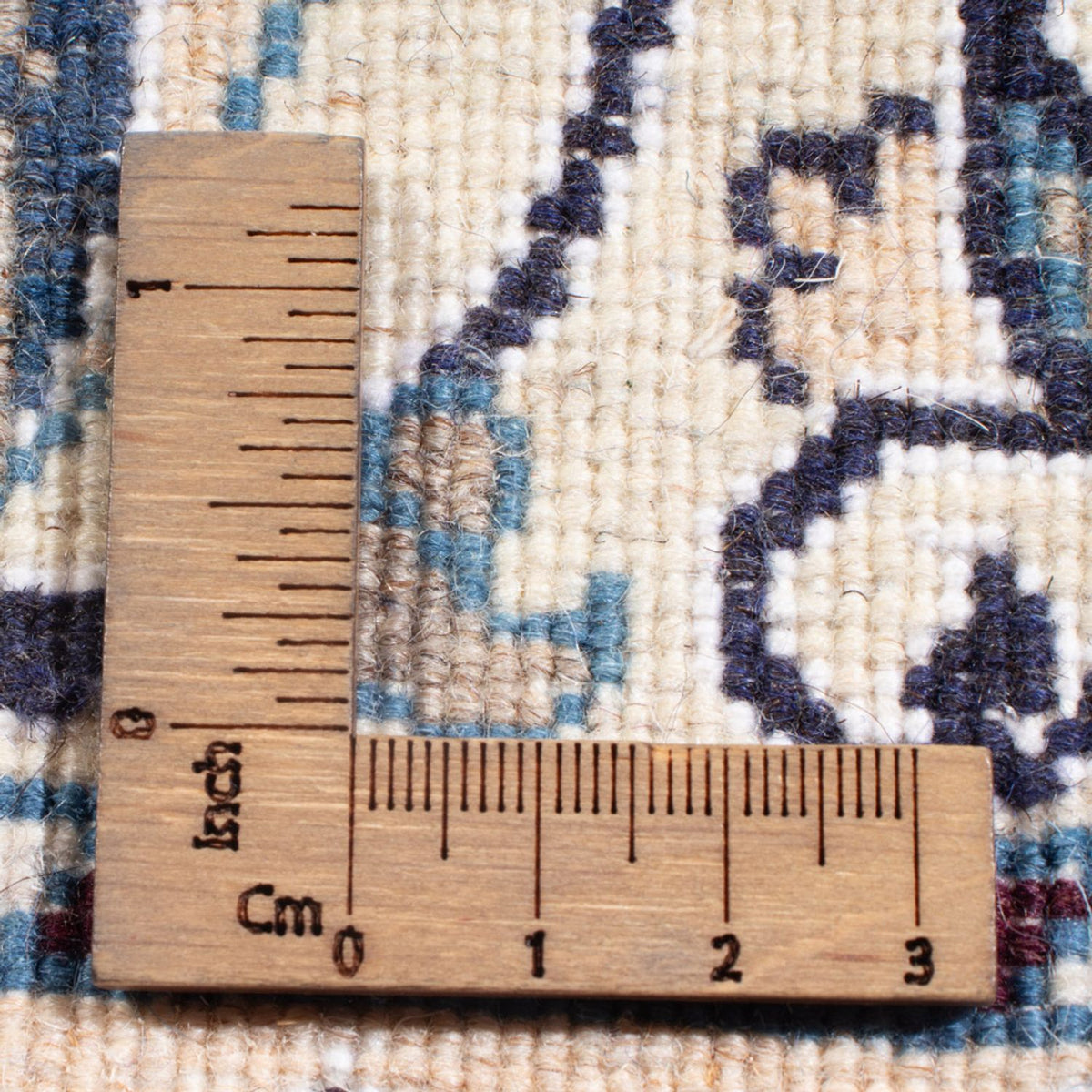 Dywan perski - Nain - Królewski - 202 x 147 cm - kremowy