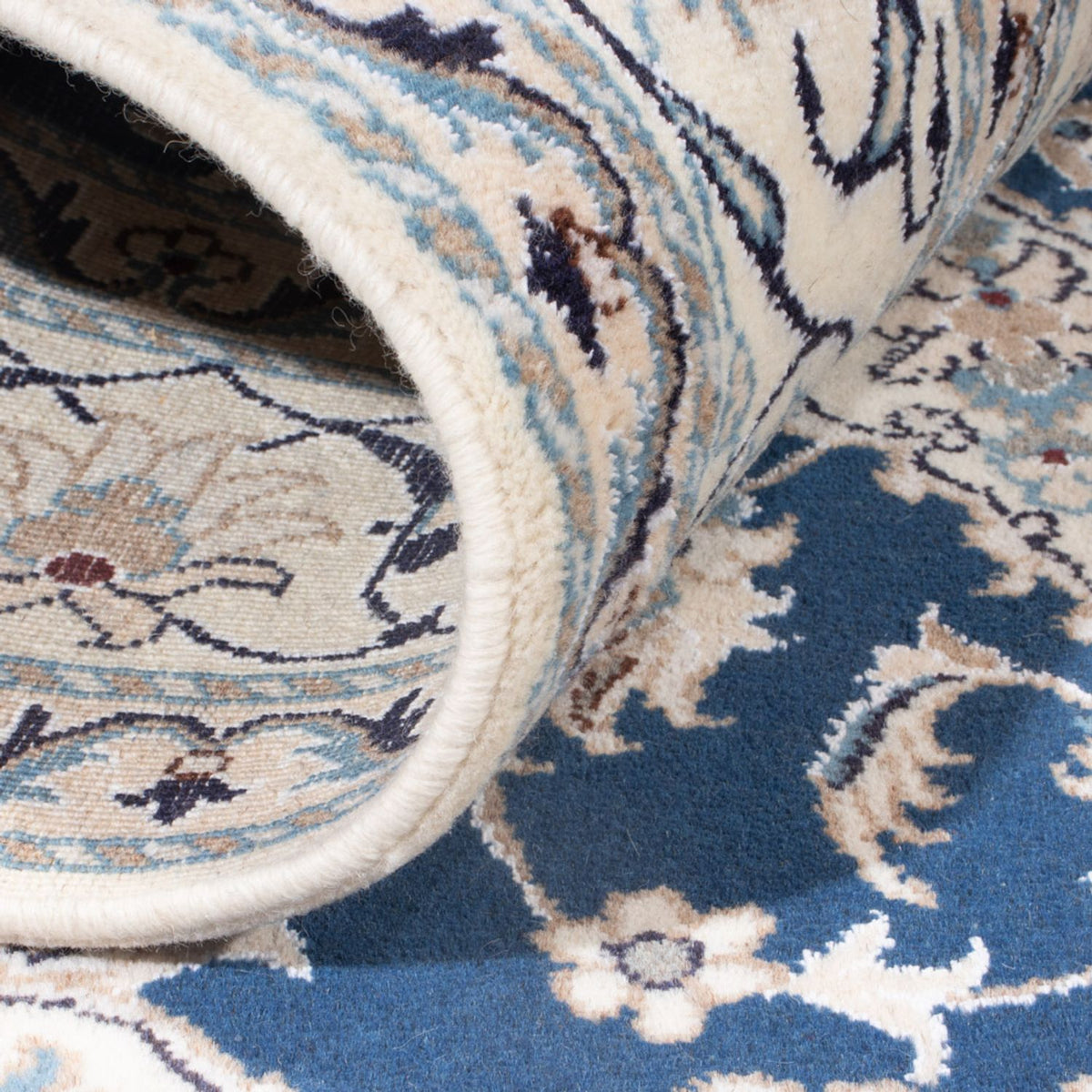 Dywan perski - Nain - Królewski - 200 x 148 cm - niebieski