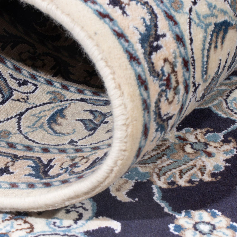 Dywan perski - Nain - Królewski - 194 x 149 cm - ciemnoniebieski