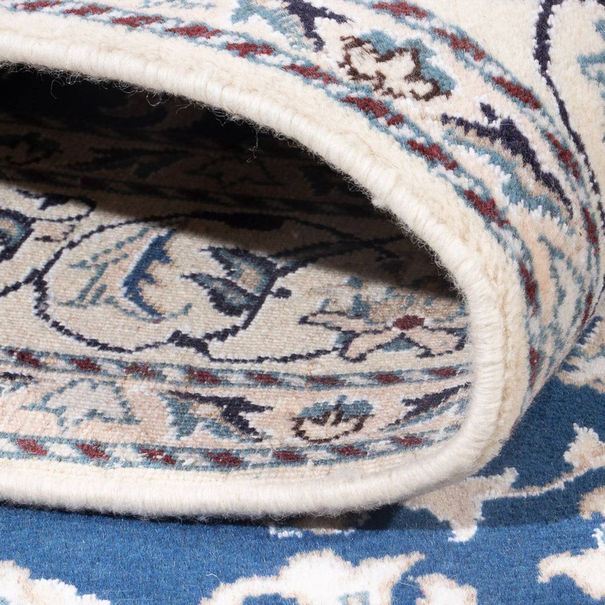 Dywan perski - Nain - Królewski - 195 x 148 cm - niebieski