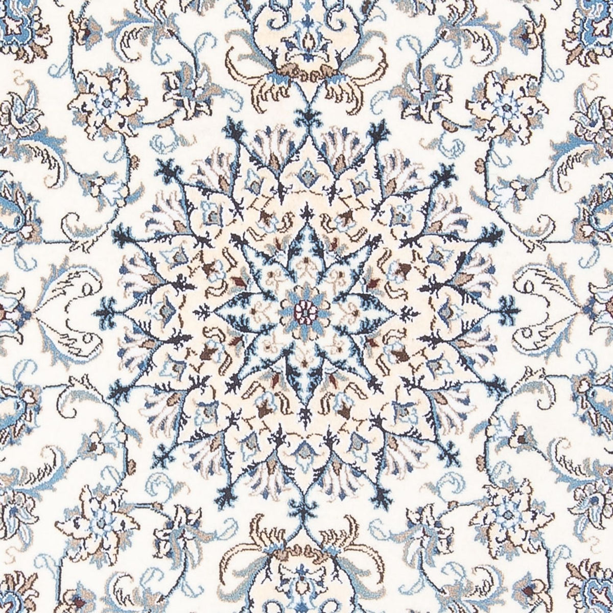 Dywan perski - Nain kwadratowy  - 200 x 195 cm - kremowy