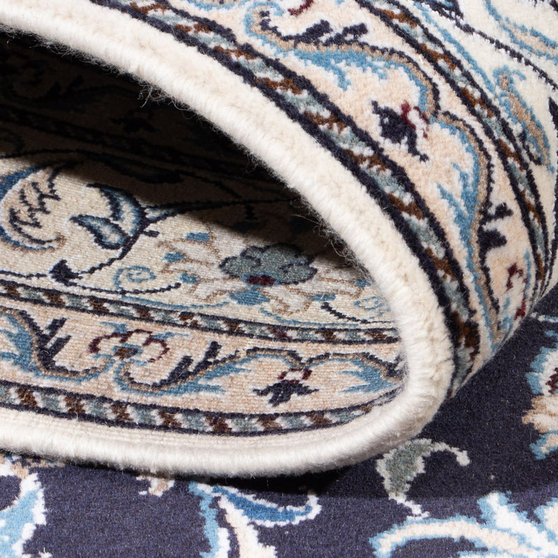 Dywan perski - Nain - 238 x 167 cm - ciemnoniebieski