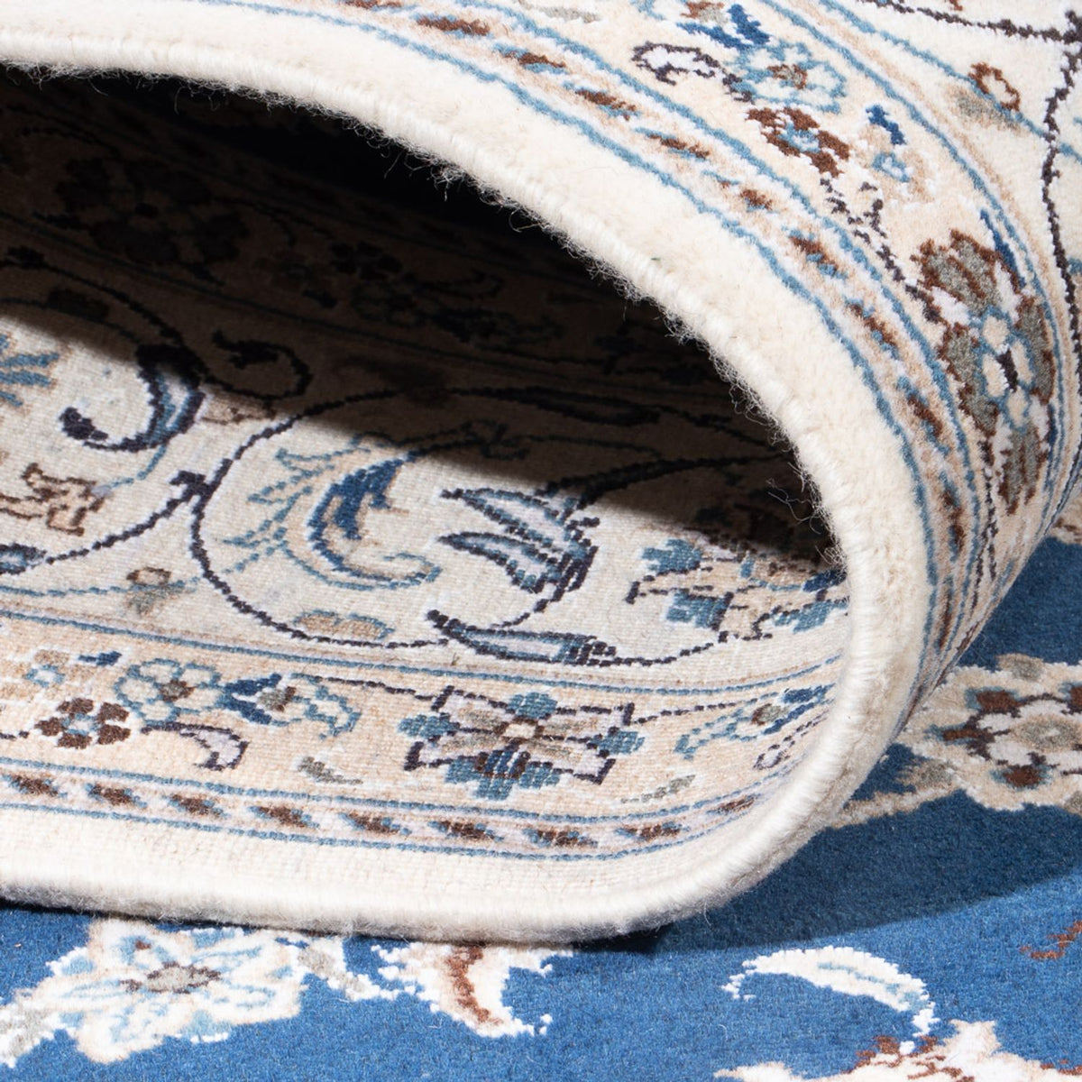 Dywan perski - Nain - 291 x 197 cm - ciemnoniebieski