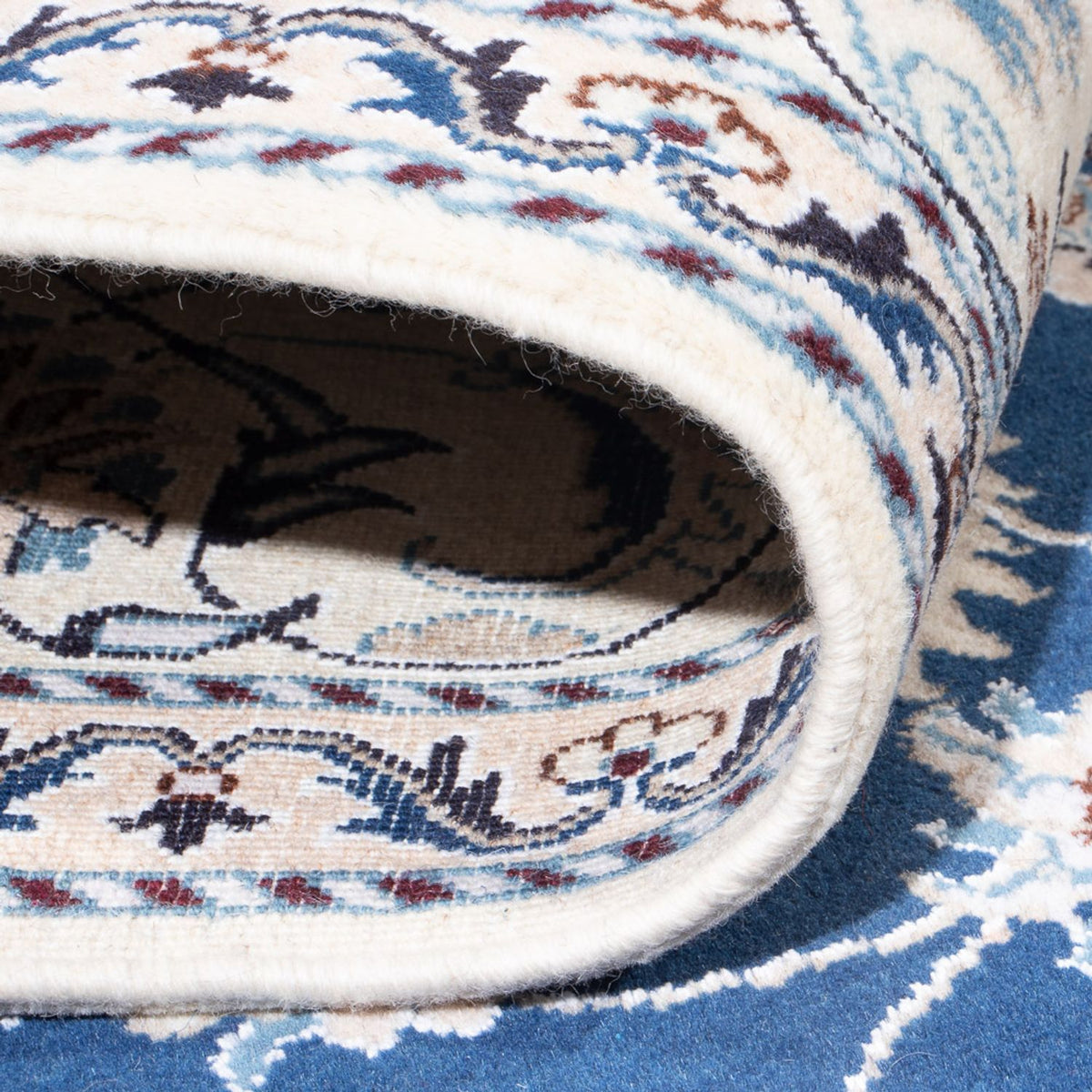 Dywan perski - Nain - 296 x 196 cm - niebieski