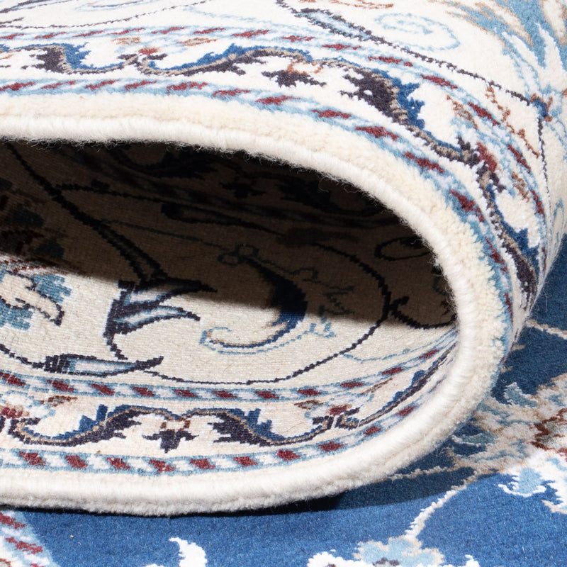 Dywan perski - Nain - 287 x 192 cm - niebieski