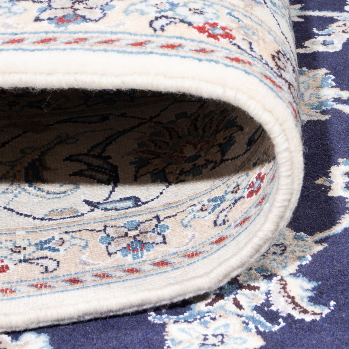 Dywan perski - Nain - 293 x 197 cm - ciemnoniebieski