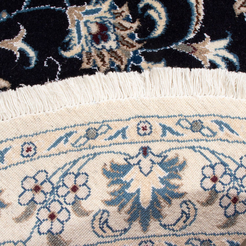 Dywan perski - Nain okrągły  - 150 x 150 cm - ciemnoniebieski