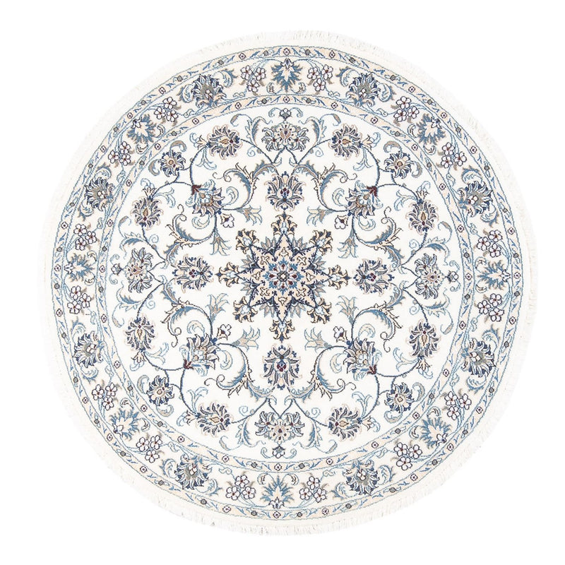 Dywan perski - Nain okrągły  - 150 x 150 cm - kremowy
