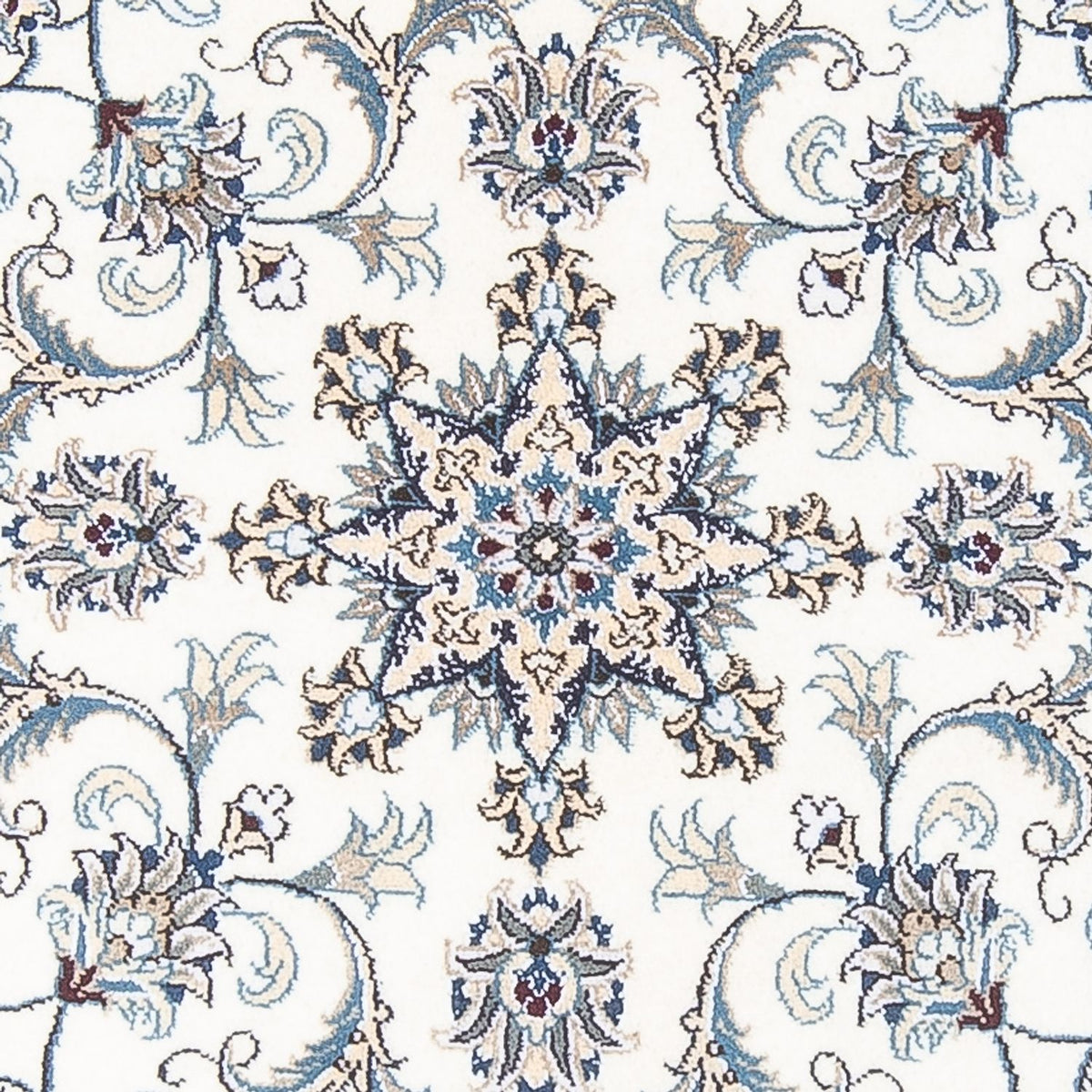 Dywan perski - Nain okrągły  - 150 x 150 cm - kremowy