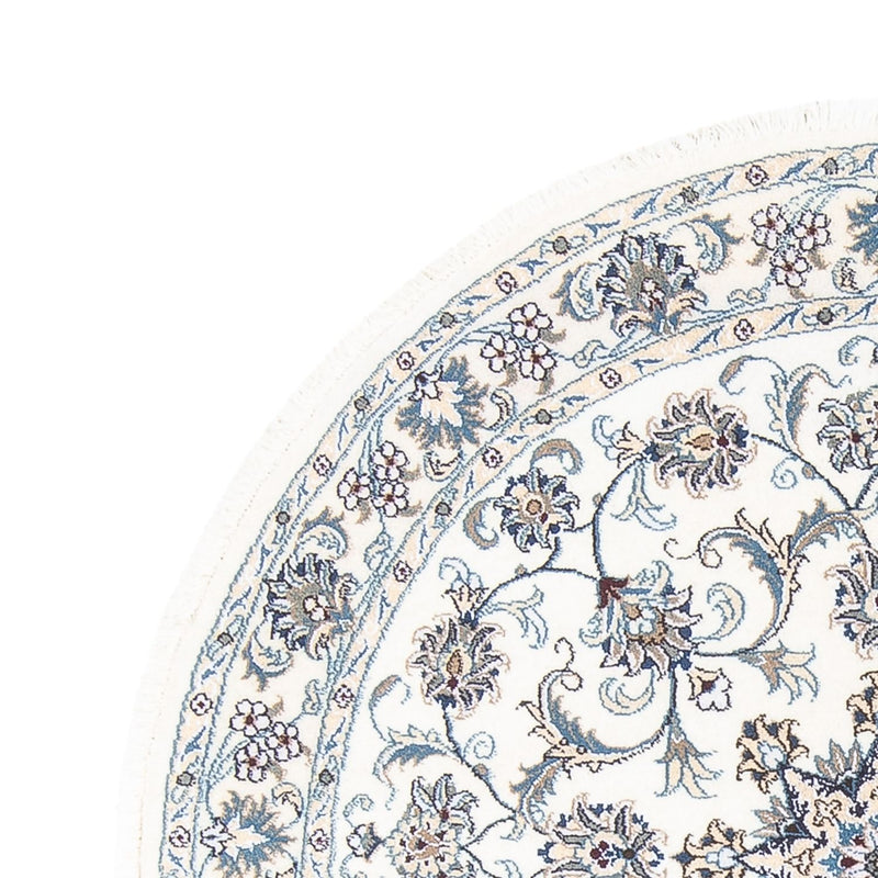 Dywan perski - Nain okrągły  - 150 x 150 cm - kremowy