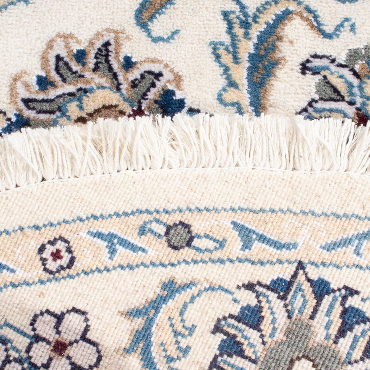 Dywan perski - Nain okrągły  - 150 x 150 cm - kremowy