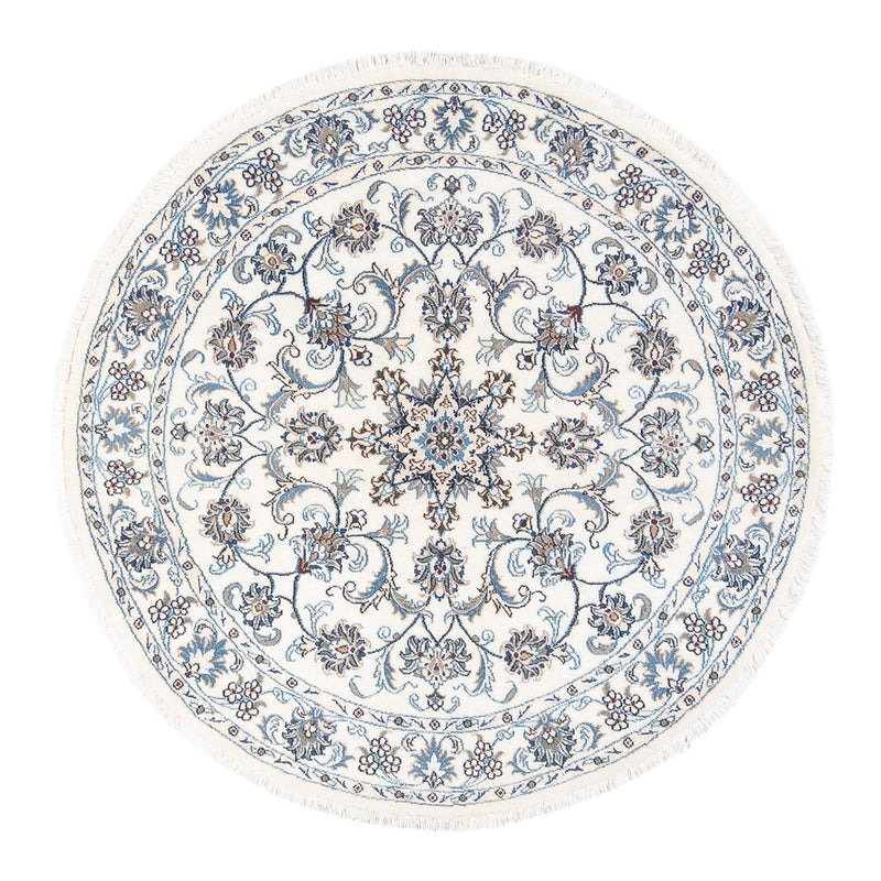 Dywan perski - Nain okrągły  - 150 x 150 cm - kremowy