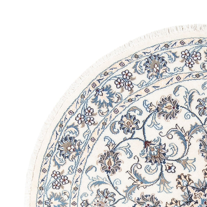 Dywan perski - Nain okrągły  - 150 x 150 cm - kremowy