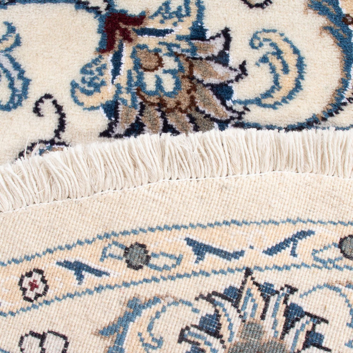 Dywan perski - Nain okrągły  - 150 x 150 cm - kremowy