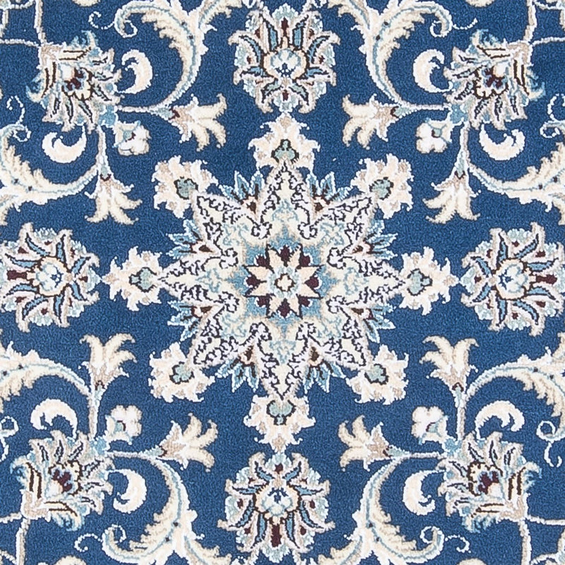 Dywan perski - Nain okrągły  - 150 x 150 cm - niebieski