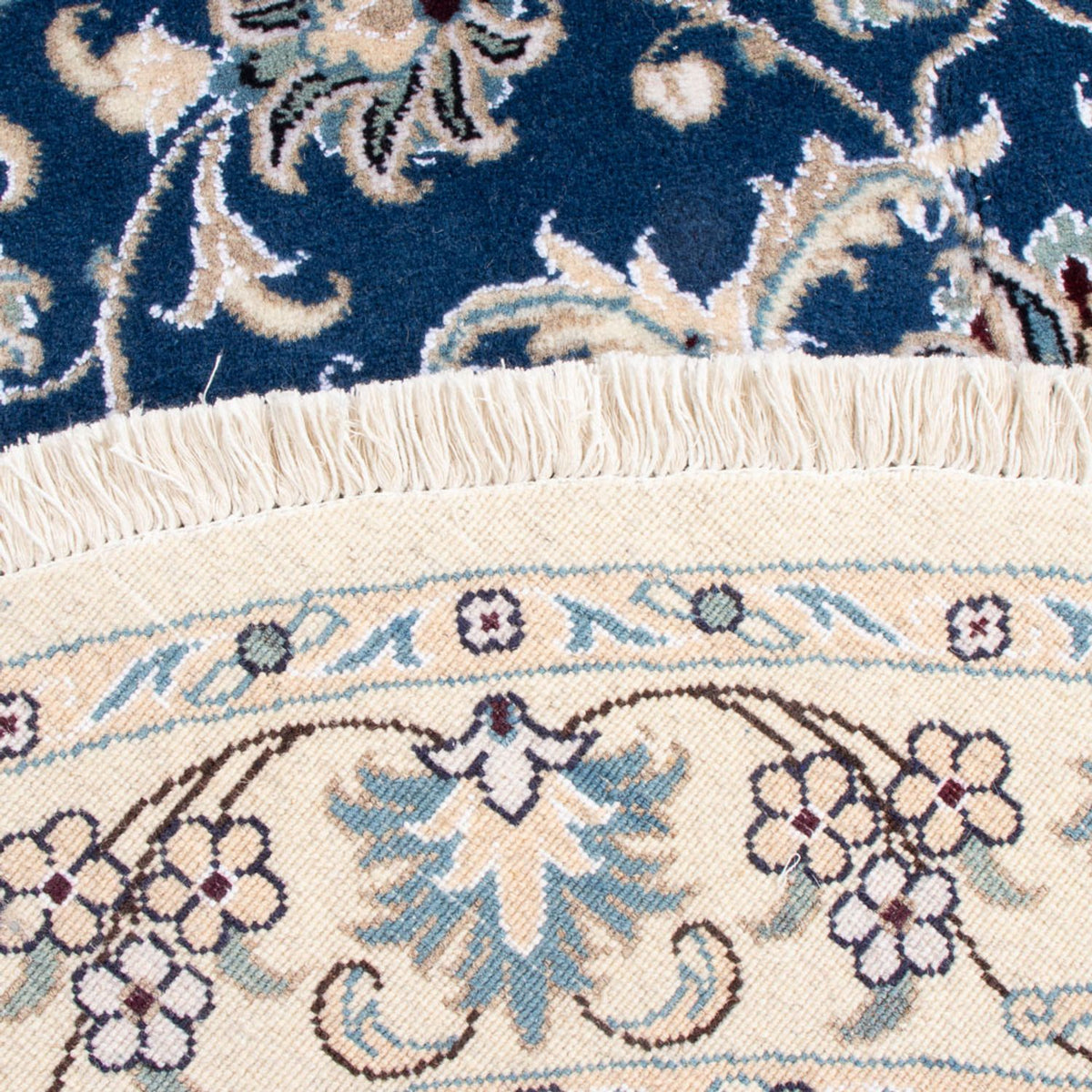 Dywan perski - Nain okrągły  - 150 x 150 cm - niebieski