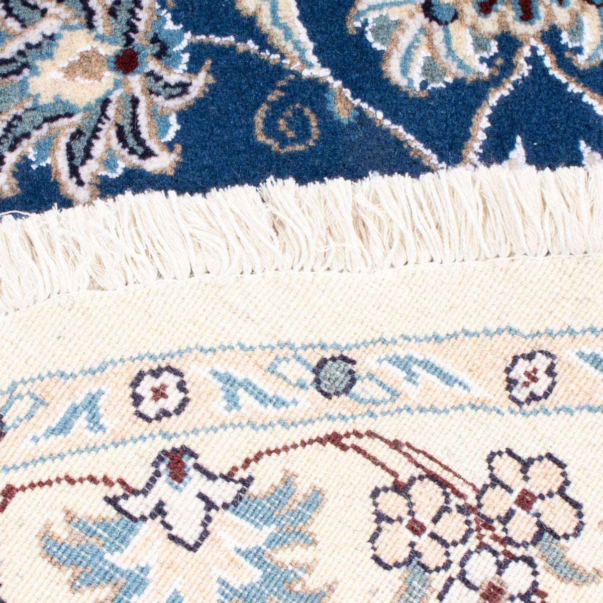 Dywan perski - Nain okrągły  - 150 x 150 cm - niebieski