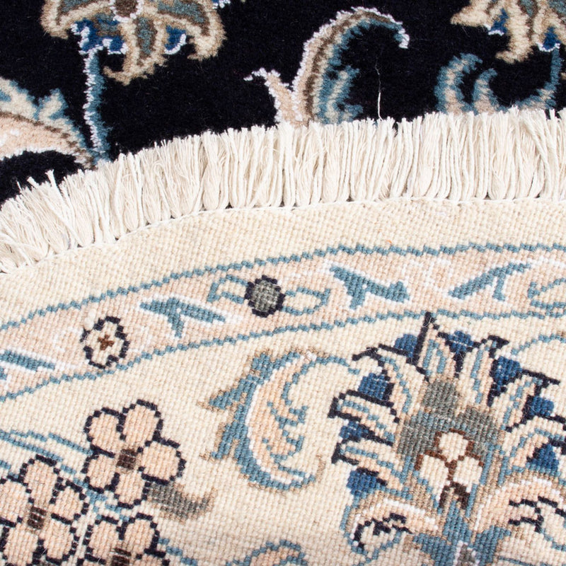 Dywan perski - Nain okrągły  - 150 x 150 cm - ciemnoniebieski