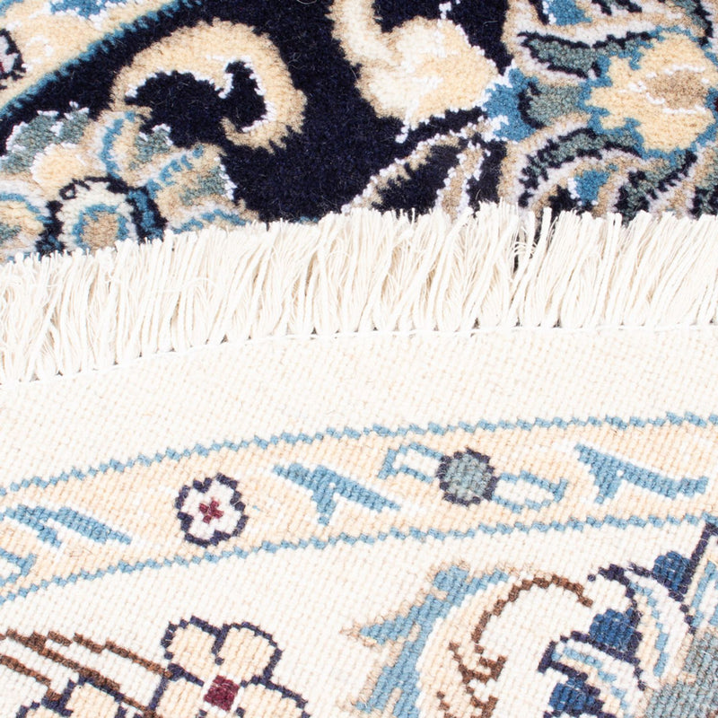 Dywan perski - Nain okrągły  - 150 x 150 cm - ciemnoniebieski