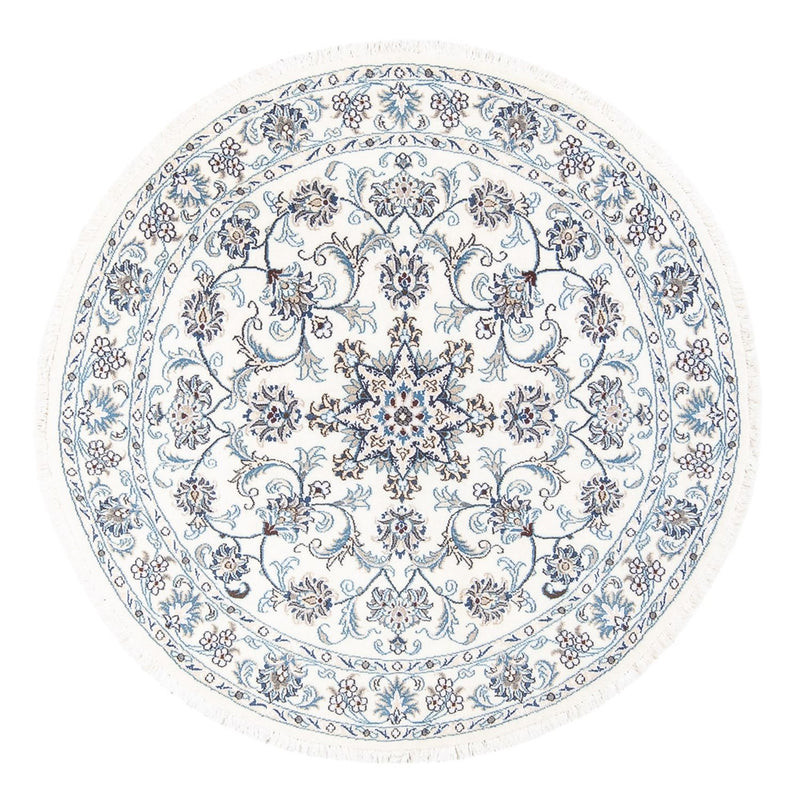 Dywan perski - Nain okrągły  - 150 x 150 cm - kremowy