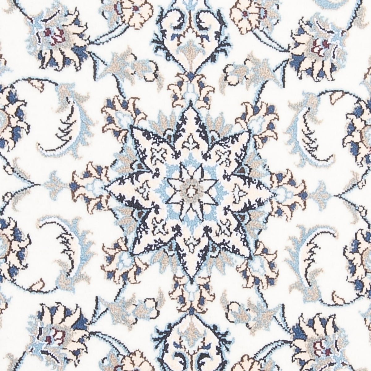 Biegacz Dywan perski - Nain - 393 x 80 cm - srebrny