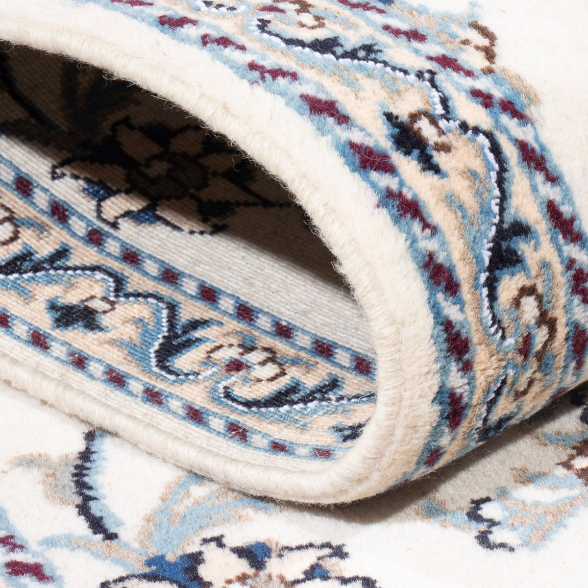 Biegacz Dywan perski - Nain - 393 x 80 cm - srebrny