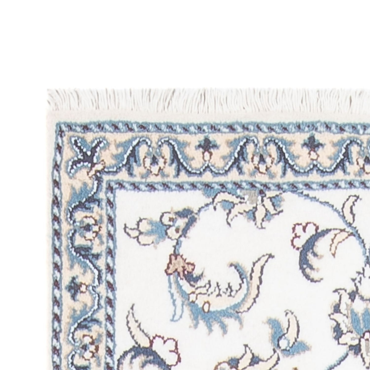 Biegacz Dywan perski - Nain - 393 x 77 cm - srebrny