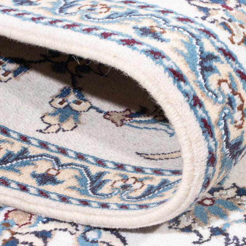 Biegacz Dywan perski - Nain - 393 x 77 cm - srebrny