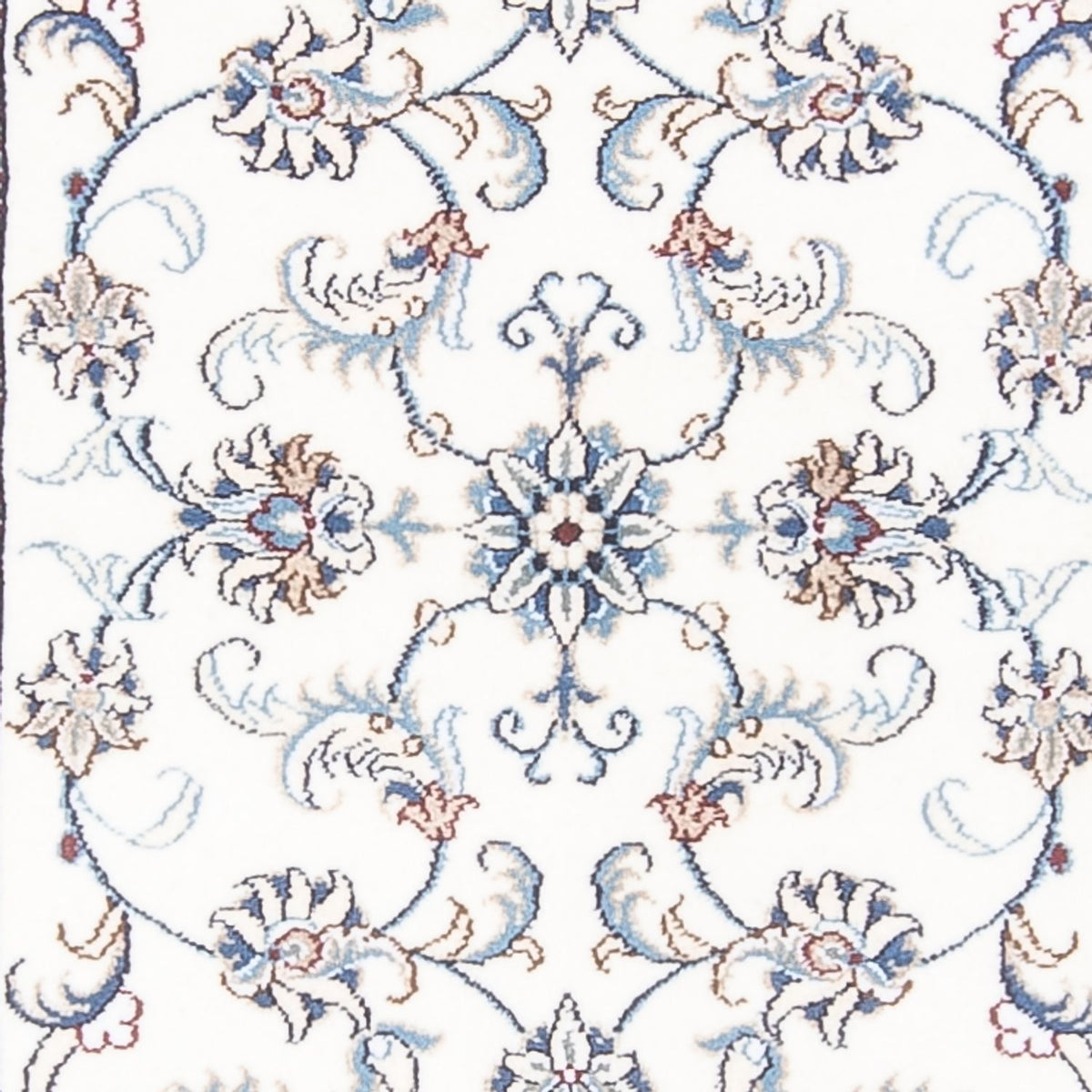 Biegacz Dywan perski - Nain - 290 x 74 cm - srebrny