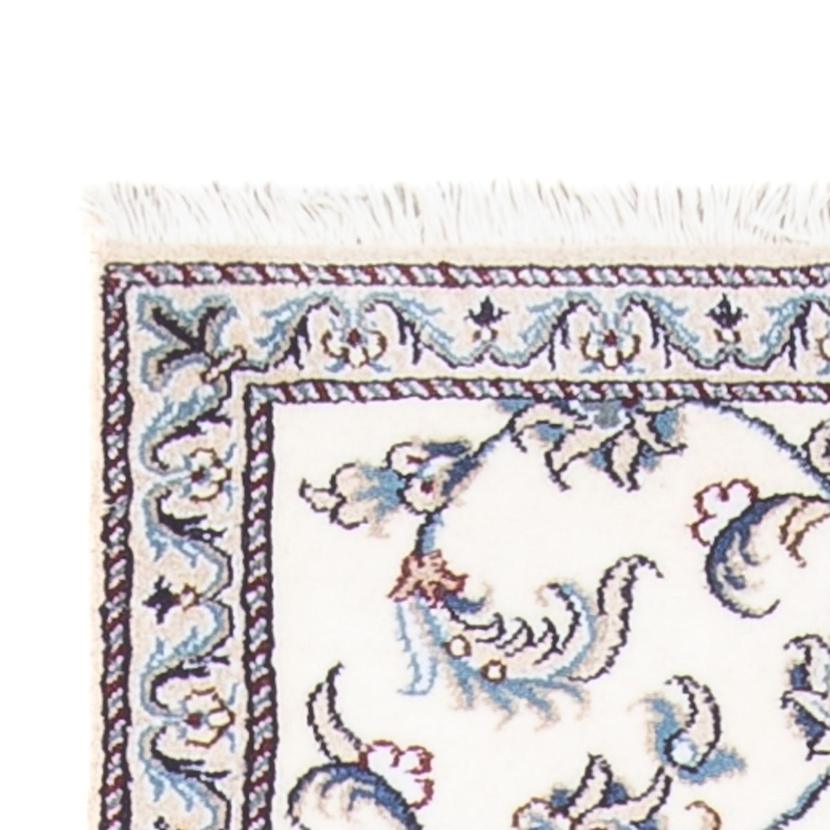 Biegacz Dywan perski - Nain - 290 x 74 cm - srebrny