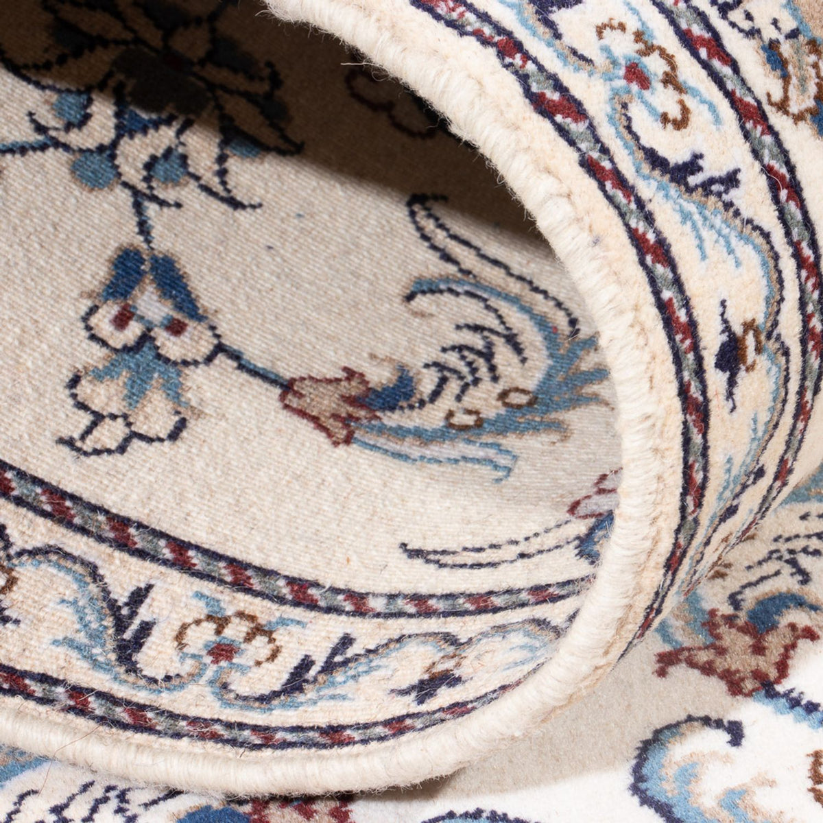 Biegacz Dywan perski - Nain - 290 x 74 cm - srebrny