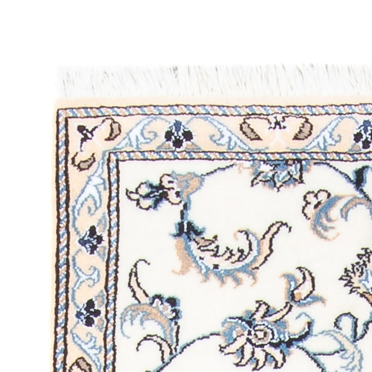 Biegacz Dywan perski - Nain - 284 x 78 cm - srebrny