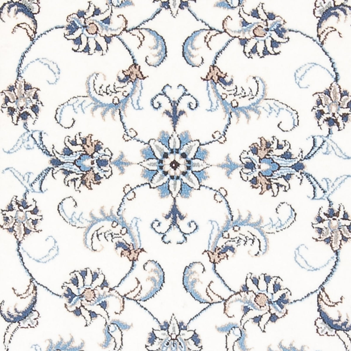 Biegacz Dywan perski - Nain - 288 x 78 cm - srebrny