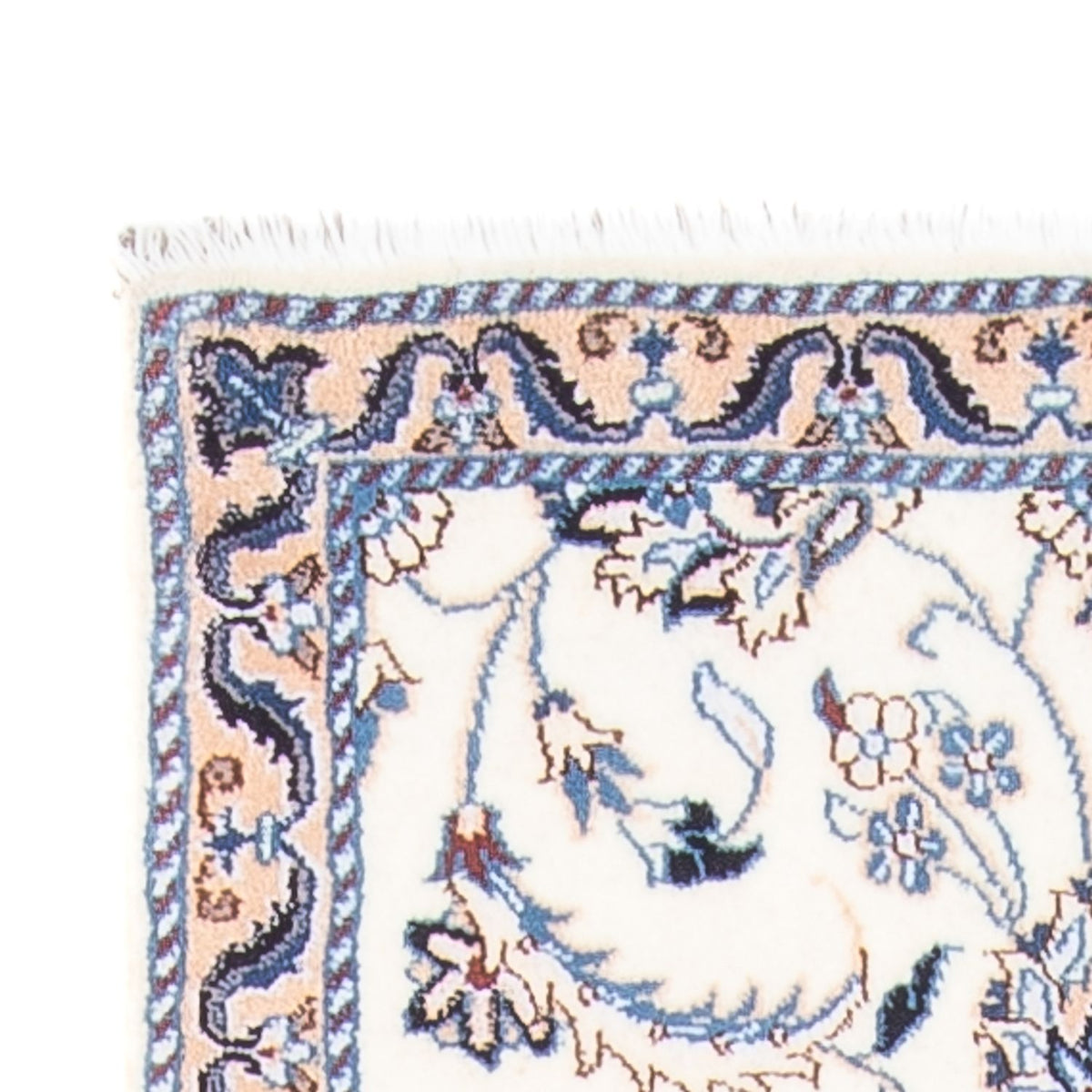 Biegacz Dywan perski - Nain - 292 x 81 cm - srebrny