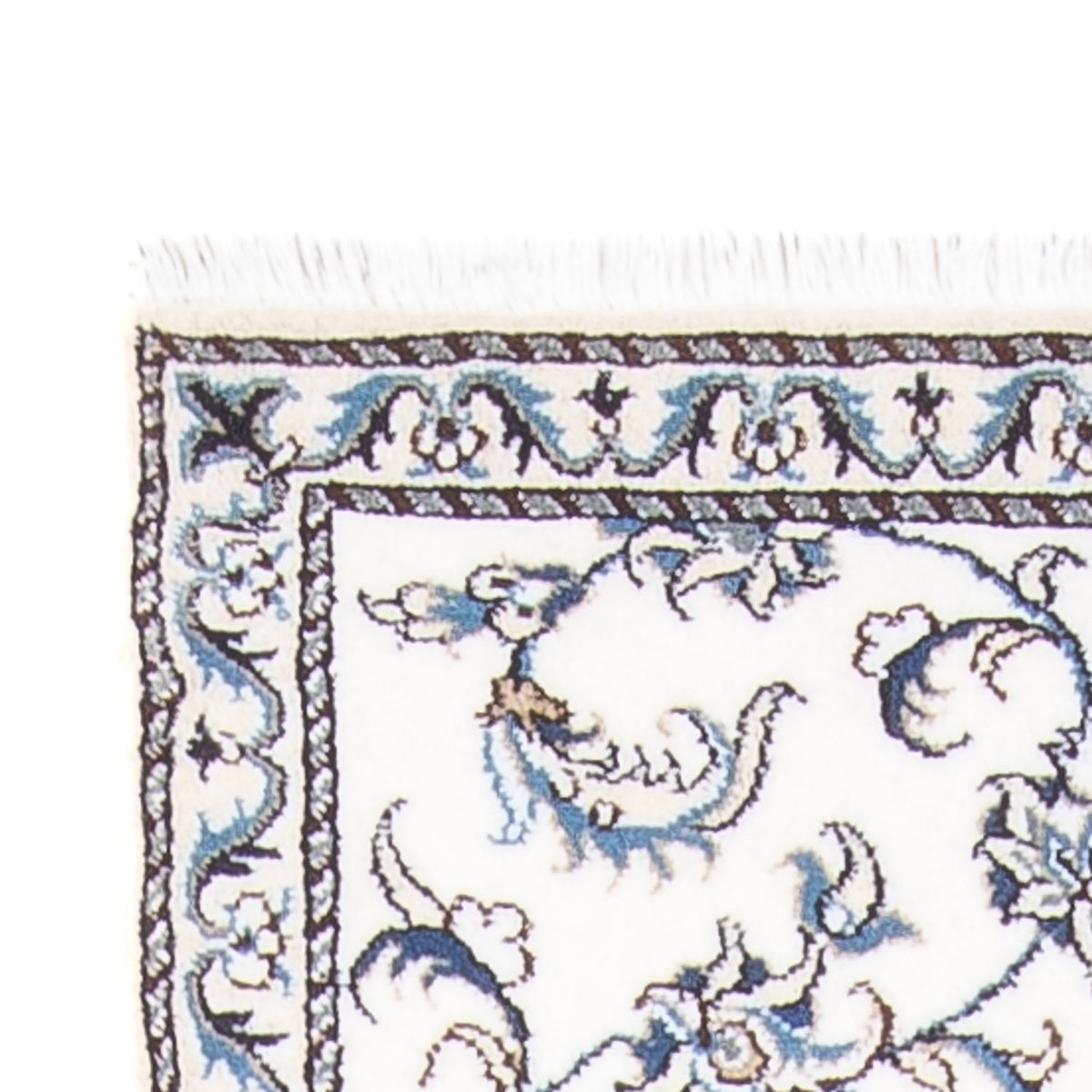 Biegacz Dywan perski - Nain - 292 x 76 cm - srebrny