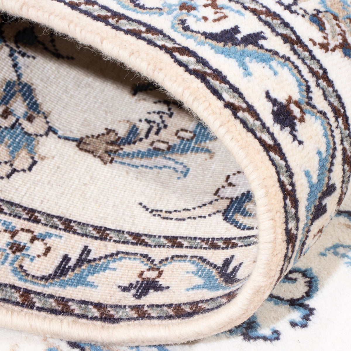 Biegacz Dywan perski - Nain - 292 x 76 cm - srebrny