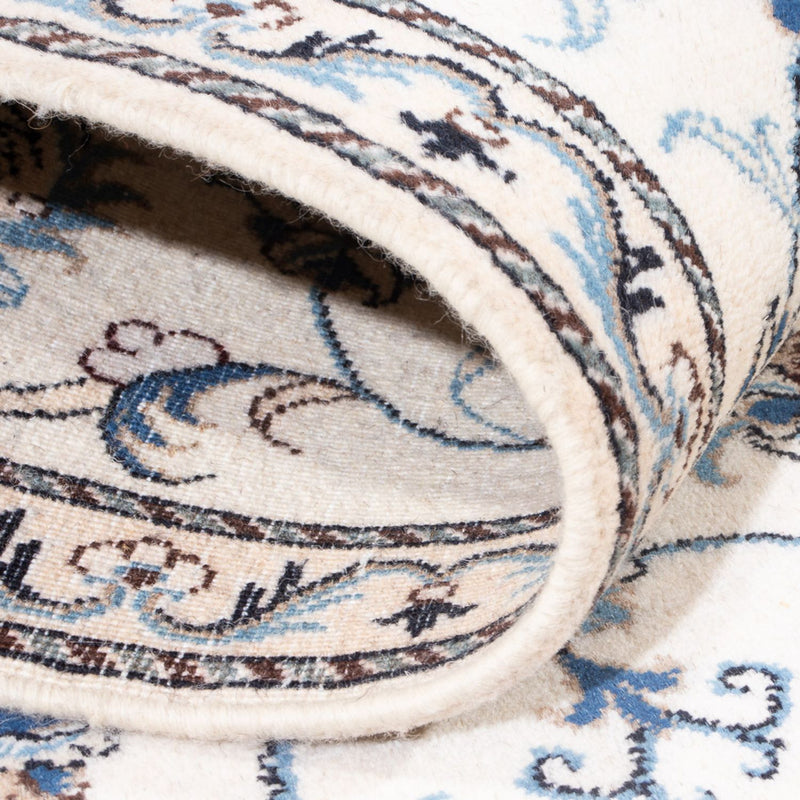 Biegacz Dywan perski - Nain - 286 x 77 cm - srebrny