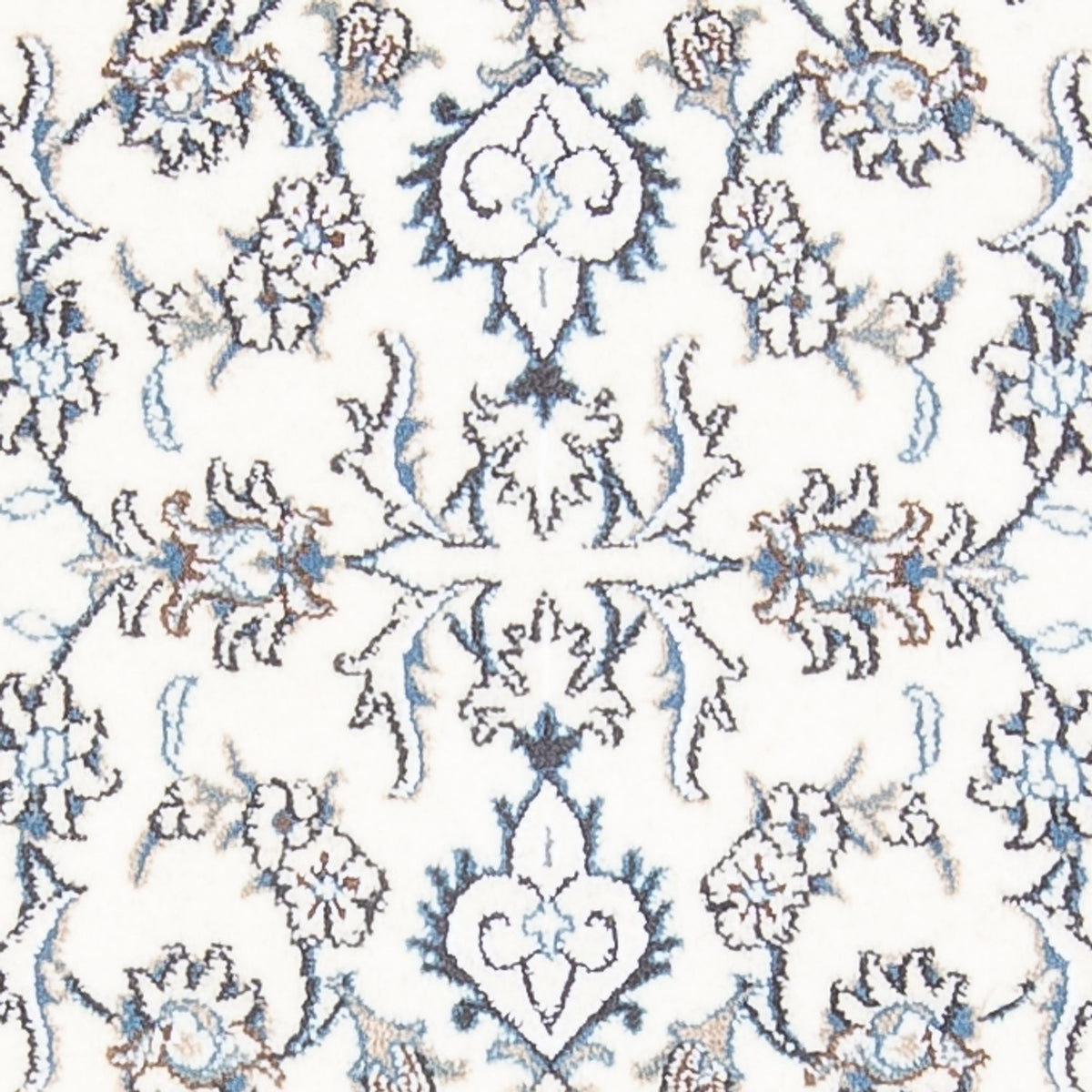 Biegacz Dywan perski - Nain - 215 x 77 cm - srebrny