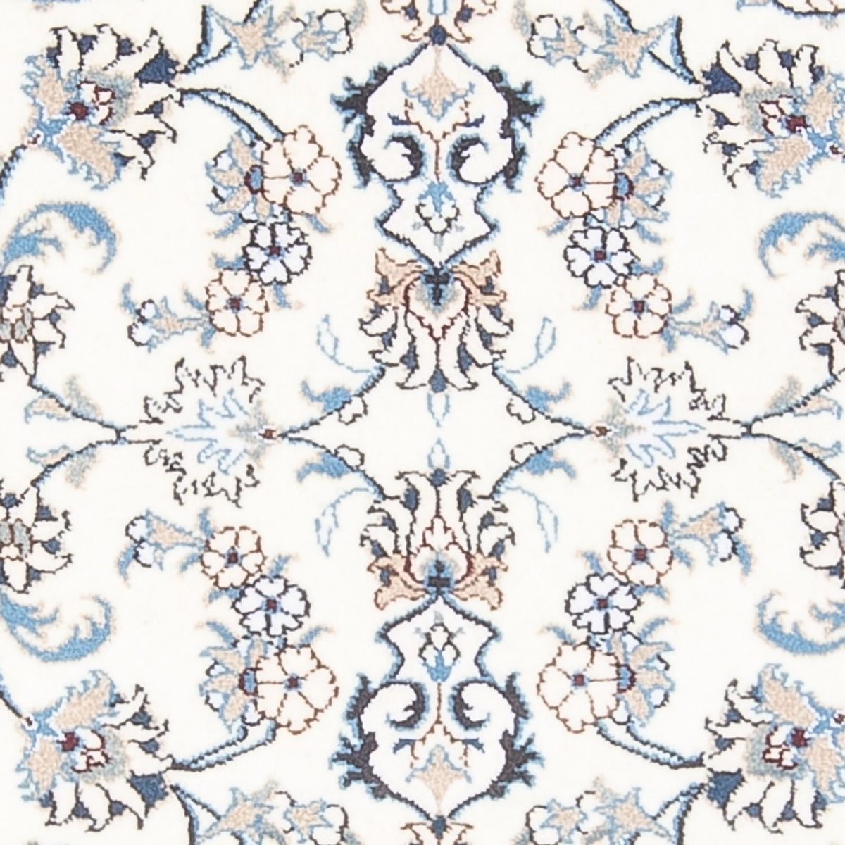 Biegacz Dywan perski - Nain - 194 x 80 cm - srebrny