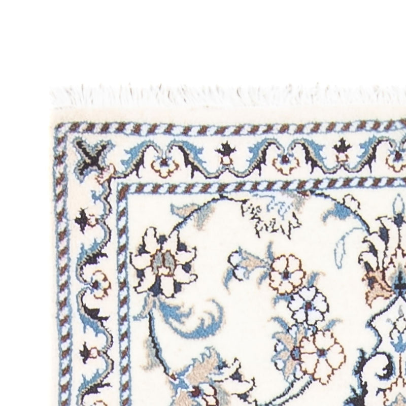 Biegacz Dywan perski - Nain - 194 x 80 cm - srebrny